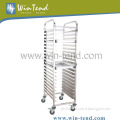 Bread Bakery Equipment 15 trays Stainless Steel Bakery Trolley